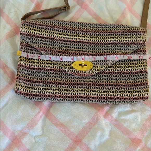 Stylish Multicolor Woven Shoulder Bag - Picture 7 of 8